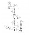 Torneira de banheiro Grohe Eurosmart Cosmo lavatório 35mm med Eco vazio M