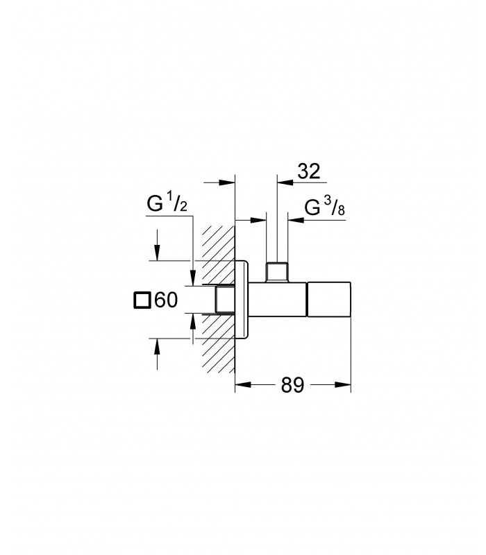 Compra online Peças de reposição profissionais e peças Grohe Eurocube torneira de pia com corte de 1/2" en oferta al mejor precio