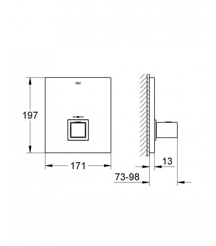 Compra online Termostato Grohe Grohtherm Cube termostato emp central en oferta al mejor precio