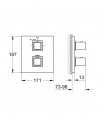 Termostato Grohe GTH Cube Termostato Emp baño ducha Aquad