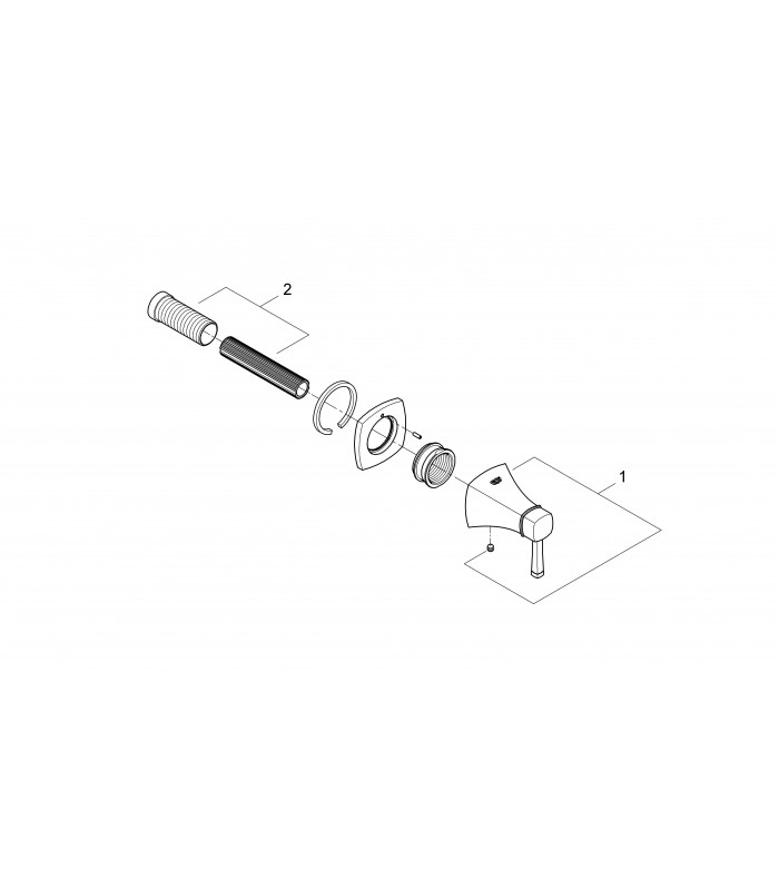 Compra online Grifería para baño Grohe Grandera llave de paso exterior en oferta al mejor precio