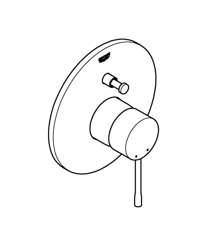 Compra online Misturador monocomando de encastrar para duche de casa de banho Grohe Essence (19285001) en oferta al mejor precio