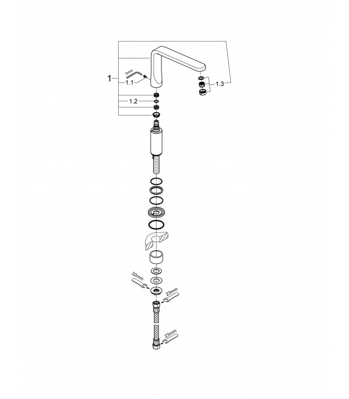 Compra online Grifería para baño Grohe VERIS DIGITAL CAÑO DE BAÑERA en oferta al mejor precio