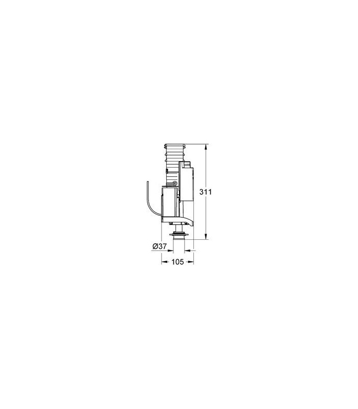 Compra online Mecanismo de descarga Grohe sistema empotrado en oferta al mejor precio