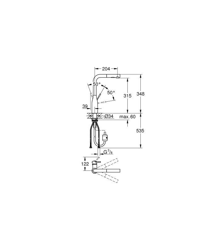 Compra online Grifo de cocina Grohe Essence (30270000) en oferta al mejor precio