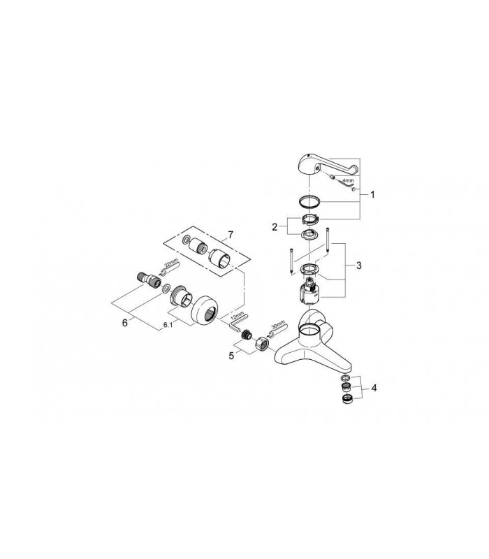 Compra online Misturador gerontológico Grohe Euroeco Special (32795000) en oferta al mejor precio