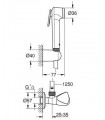 Conjunto de ducha 1 jet con soporte Grohe Tempesta-F Trigger Spray 30 referencia (27514001)