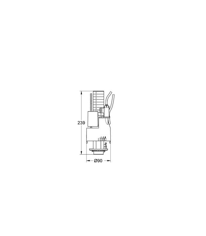 Compra online Válvula de descarga Grohe Dual Flush 1,00 m / 0,80 m 42774 en oferta al mejor precio