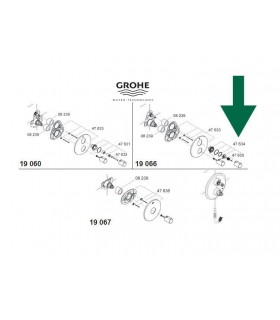 Recambios profesionales GROHE Juego Tope Completo Para Tenso 19066