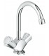 Misturador monocomando para lavatório Grohe Costa L oblock com corrente