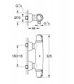 Termostato Grohe de ducha 34179 000 Grohtherm 3000