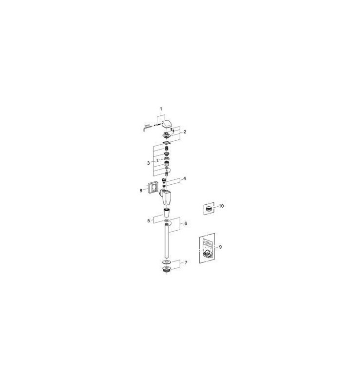 Compra online Pulsador Fluxor Urinario Grohe (37021000) en oferta al mejor precio