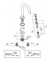 Universal pillar tap 1/2" (20201000)