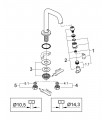 Universal pillar tap 1/2" (20202000)