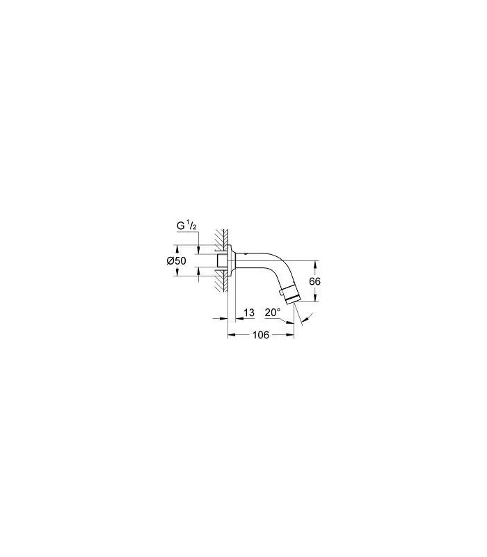 Compra online Grifo mural Universal 1/2" (20205000) en oferta al mejor precio