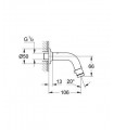 Grifo mural Universal 1/2" (20205000)