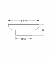 Accesorios de baño Grohe Jabonera de Cristal (40368001)
