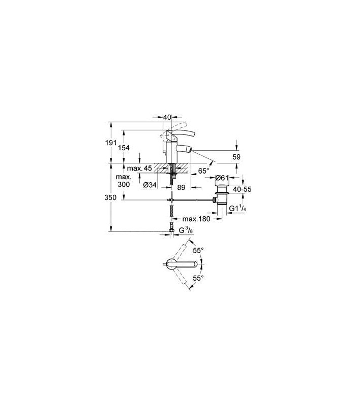 Compra online Misturador monocomando para bidé Grohe Tenso 33348000 com mangueiras rígidas en oferta al mejor precio