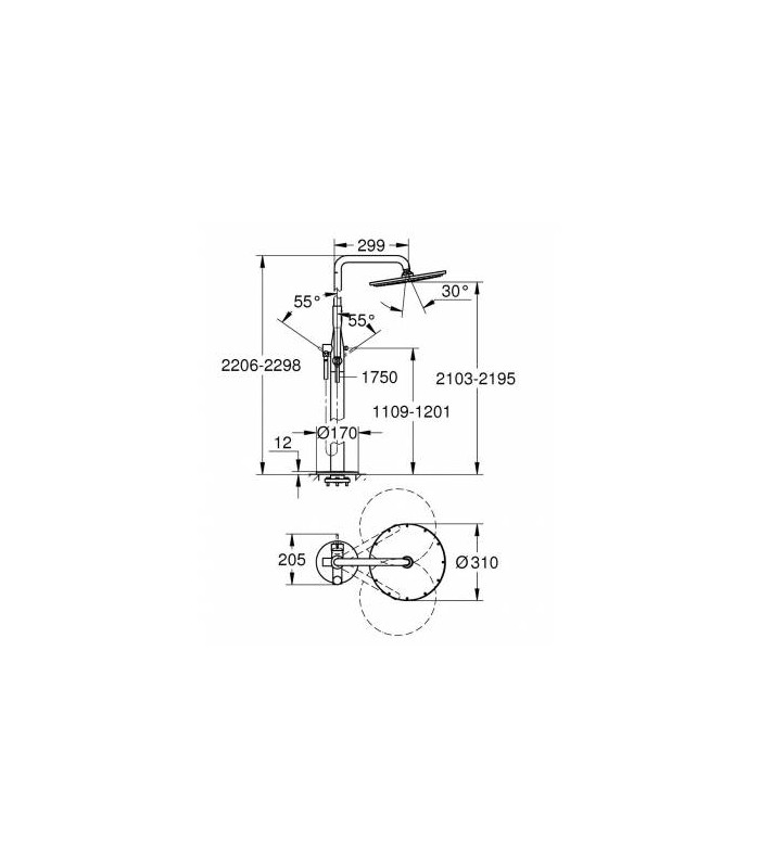 Compra online Grohe Essence ducha de pie autoportante en oferta al mejor precio