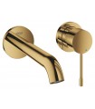 Grohe Essence Monomando de lavabo mural 1/2" Tamaño M Dorado