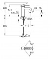 Grohe Essence monomando o lavabo c/liso caño curvo