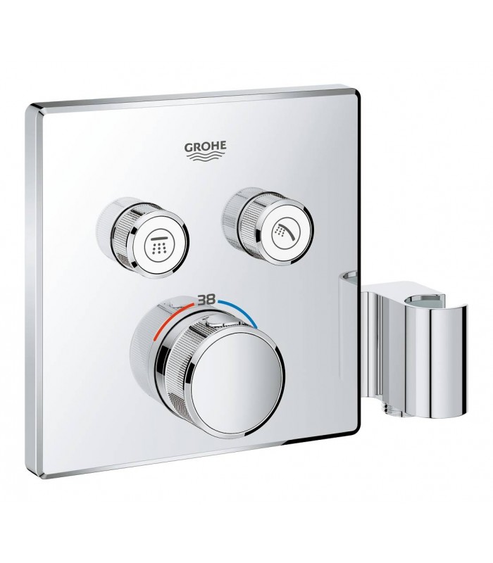 Compra online Termostato embutido Grohtherm SmartControl com 2 válvulas e suporte de chuveiro integrado en oferta al mejor precio