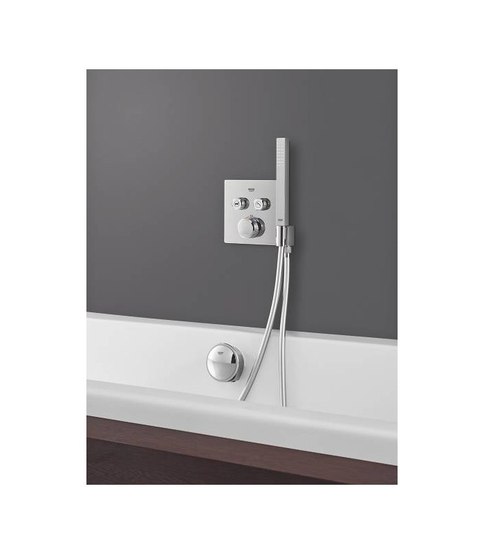 Compra online Termostato embutido Grohtherm SmartControl com 2 válvulas e suporte de chuveiro integrado en oferta al mejor precio