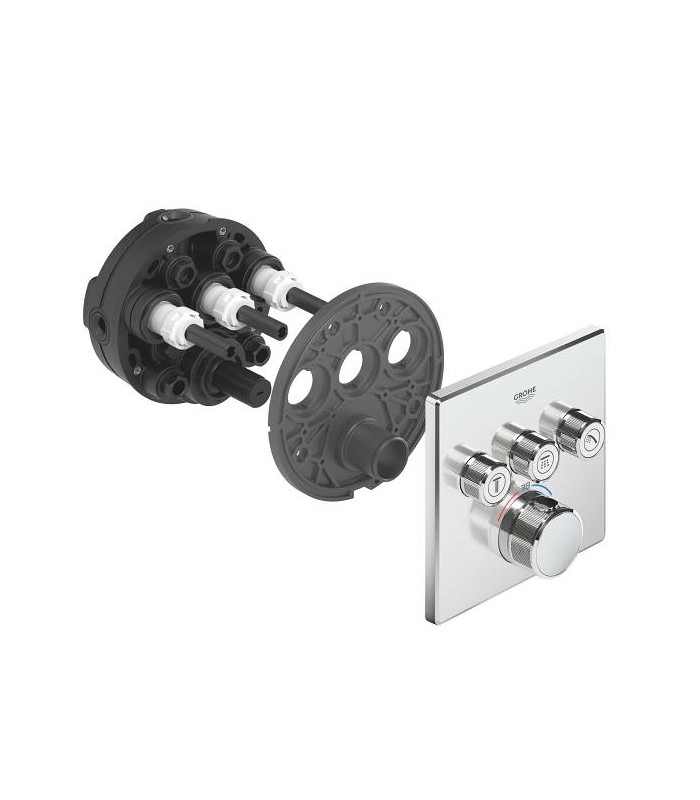Compra online Grohe Grohtherm SmartControl - Termostato para ducha o baño con instalación empotrada y tres válvulas (Ref. 29126000) en oferta al mejor precio