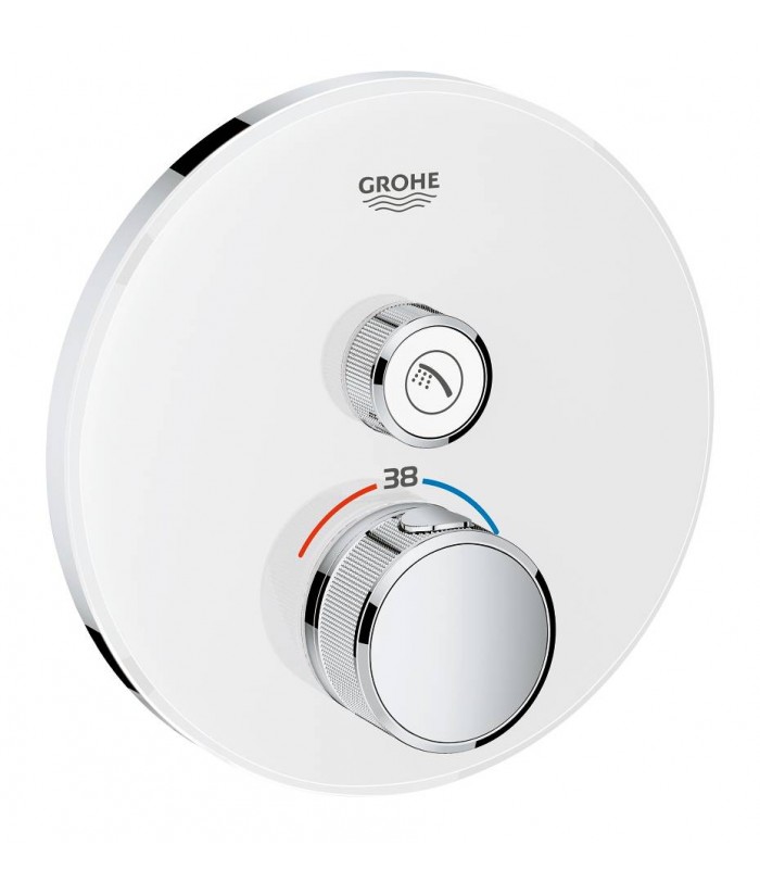 Compra online Grohtherm Grohe SmartControl Termostato oculto com 1 válvula branco en oferta al mejor precio