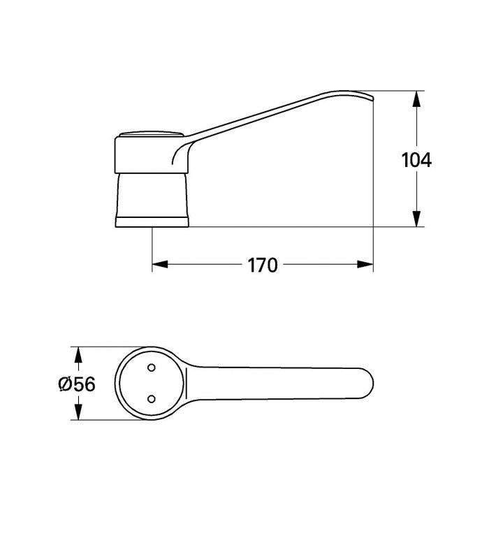 Compra online Peças de reposição profissionais GROHE Medical alavanca 170 mm P/33802-804 en oferta al mejor precio