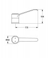 Recambios profesionales GROHE Palanca Medical 170 Mm P/33802-804