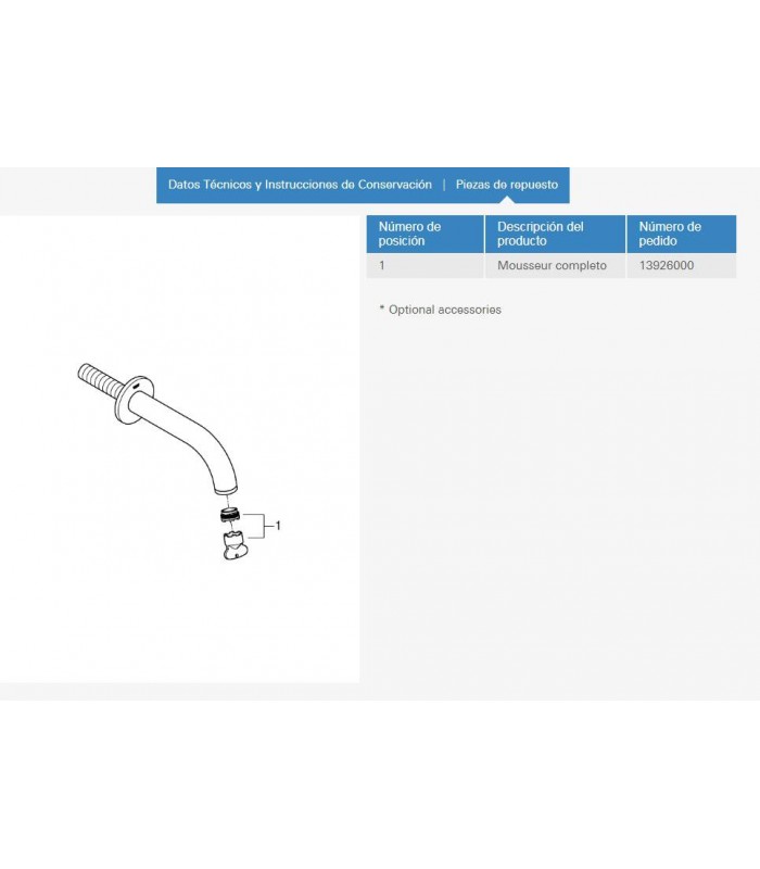 Compra online Bica de banheira de parede Atrio New Grohe (13139003) en oferta al mejor precio