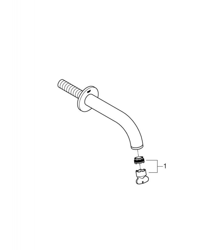Compra online Eurosmart Cosmopolitan caño bañera 170mm Grohe (13261000) en oferta al mejor precio