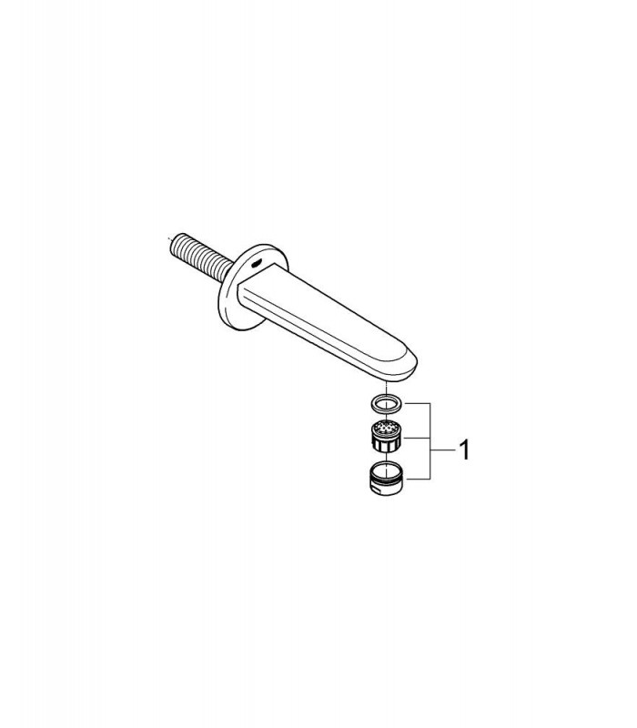 Compra online Bica de banheira Eurodisc Cosmopolitan 170mm Grohe (13278002) en oferta al mejor precio