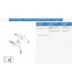 Misturador de lavatório de parede Atrio New S-Size 180mm com joystick Grohe (19287003)