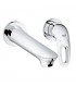 Eurostyle Novo misturador monocomando para lavatório de parede M Cromado Grohe (19571003)