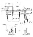 Banheira Lineare Comb 4 furos Grohe (19577001)