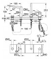 Allure Brilliant Comb. Monom. Bañera 4 ag. Grohe (19787001)