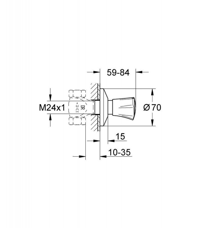 Compra online Costa L llave de paso indice azul Grohe (19854001) en oferta al mejor precio