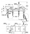 Eurcube Combin monom 4 agujeros para bañera Grohe (19897001)