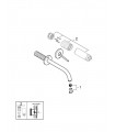 Misturador de lavatório de parede Atrio New S-Size 220mm com joystick Grohe (19918003)
