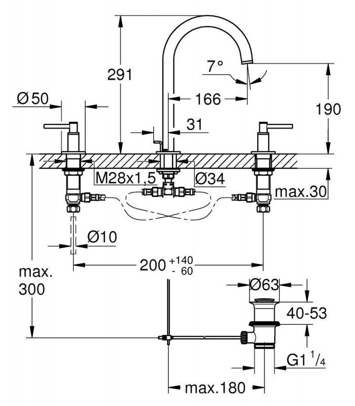 Compra online Misturadora para lavatório Atrio New 1/2" M-Size Grohe (20009003) en oferta al mejor precio