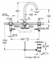 Misturadora para lavatório Atrio New 1/2" M-Size Grohe (20009003)