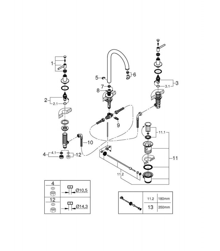 Compra online Misturador para lavatório Atrio New 1/2" M-Size Grohe (20009DC3) en oferta al mejor precio