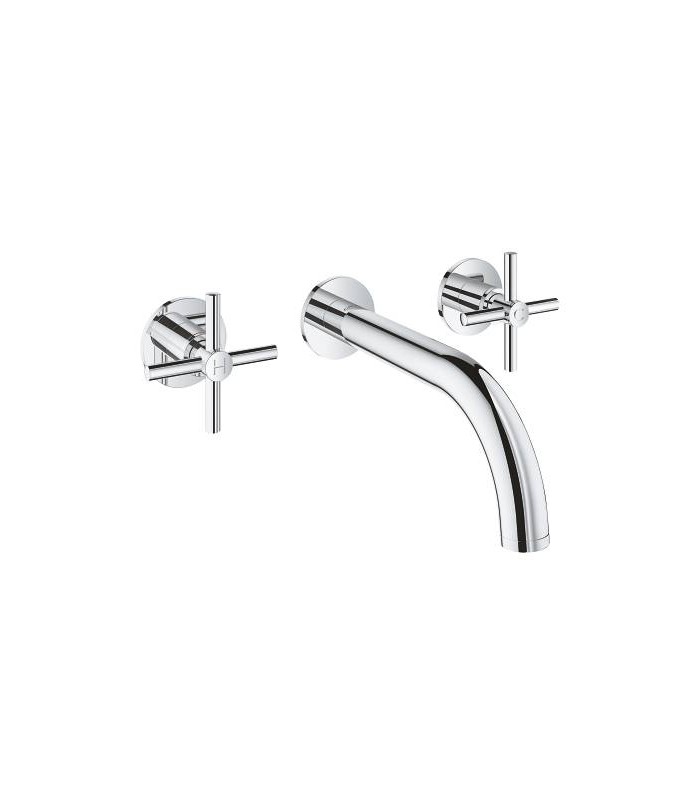 Compra online Atrio New Batería de lavabo mural S-Size maneta en cruz Grohe (20164003) en oferta al mejor precio
