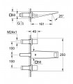 MOSCAL ALLURE BRILL. BICA DE LAVATÓRIO DE PAREDE 172mm S Grohe (20346000)