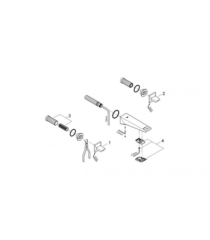 Compra online ALLURE BRILL BAT. lavaboMURAL CAÑO 172Mm S Grohe (20346000) en oferta al mejor precio