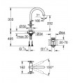 Atrio New Monoblock de lavabo 1/2" L-Size maneta en cruz Grohe (21019DC3)