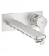 Lavatório linear monom bica de parede 215 mm DC Supersteel mate Grohe (23444DC1)