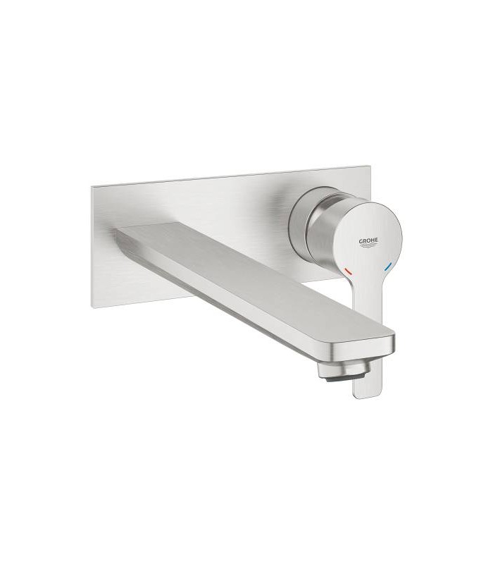 Compra online Lavatório linear monom bica de parede 215 mm DC Supersteel mate Grohe (23444DC1) en oferta al mejor precio